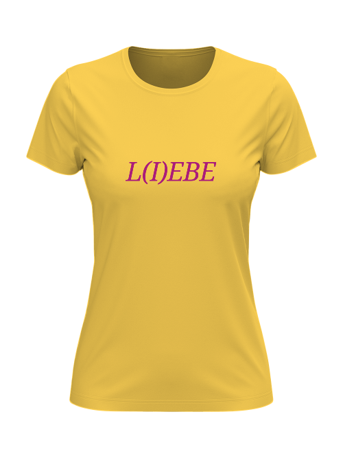 T-Shirt Damen L I E B E