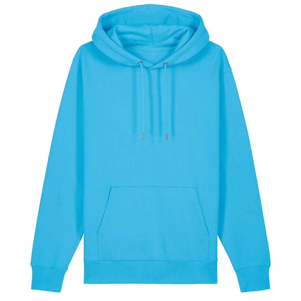 Wie wundervoll bist Du denn bitte ? Hoodie Bio Baumwolle - Aqua Blue