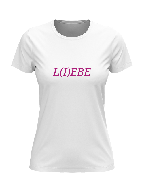 T-Shirt Damen L I E B E