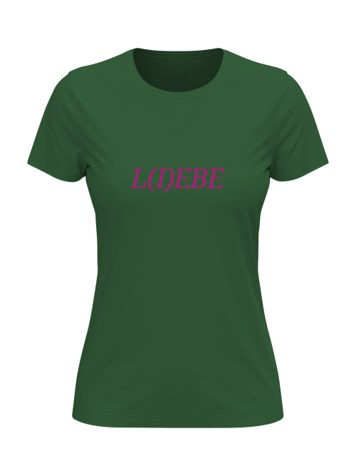 T-Shirt Damen L I E B E