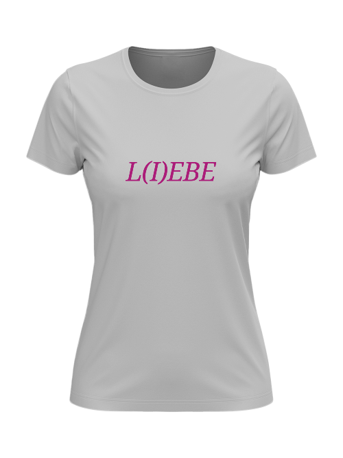 T-Shirt Damen L I E B E