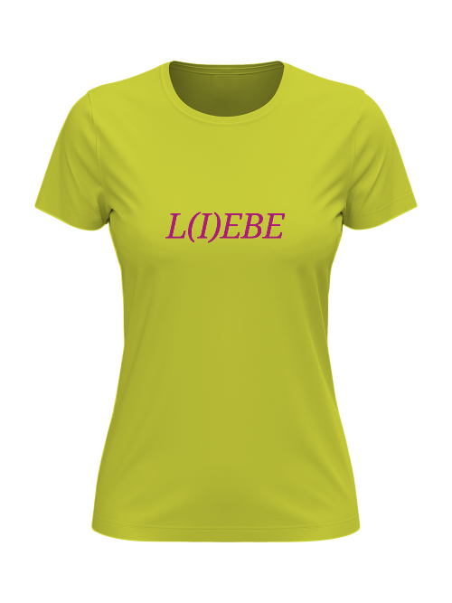 T-Shirt Damen L I E B E