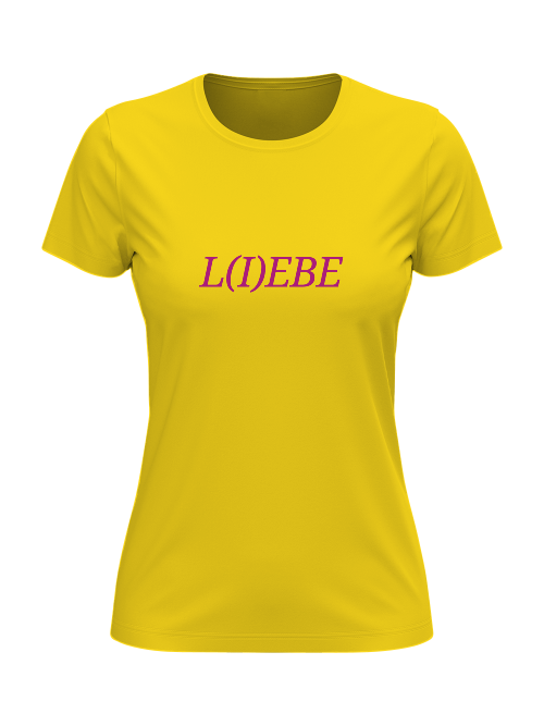 T-Shirt Damen L I E B E