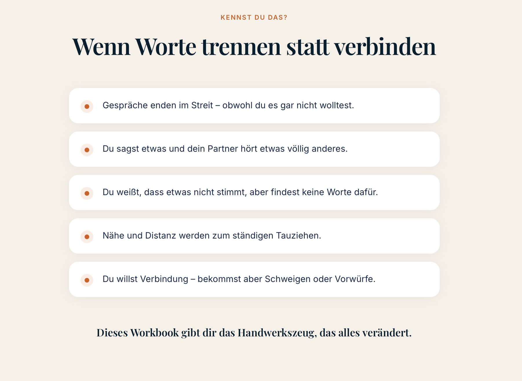 Die Kunst gehört zu werden - Vom Konflikt zur Verbindung in der Partnerschaft
