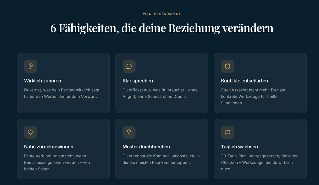 Die Kunst gehört zu werden - Vom Konflikt zur Verbindung in der Partnerschaft
