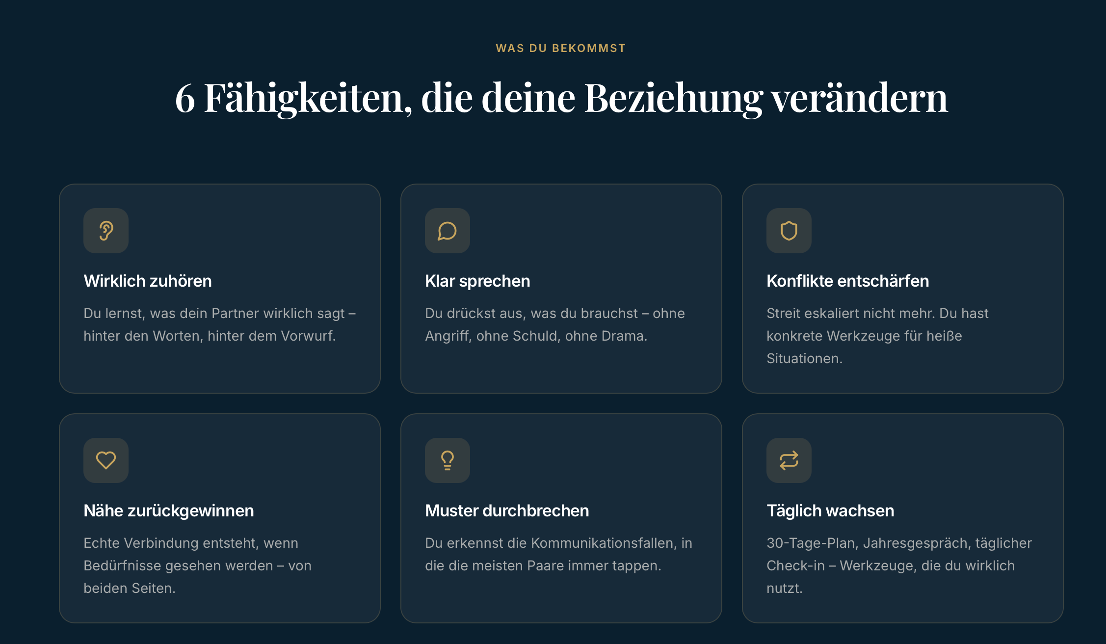 Die Kunst gehört zu werden - Vom Konflikt zur Verbindung in der Partnerschaft