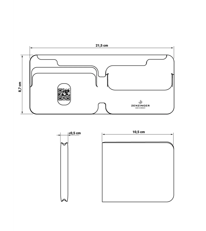 Gipfelsoul Wallet Large  für bis zu 9 Karten und Bargeld und Münzen.....