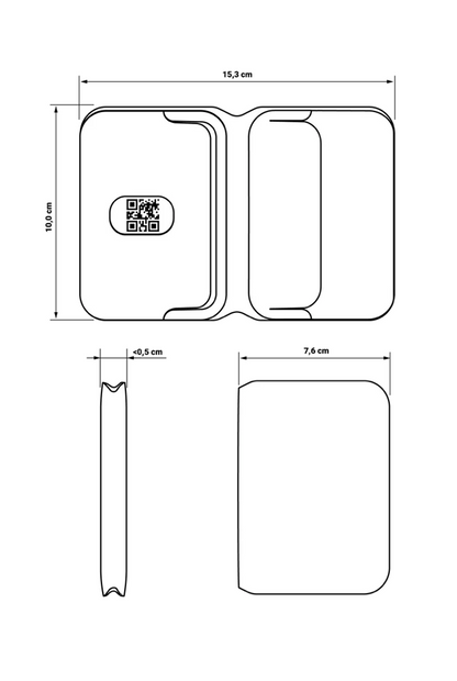 Gipfelsoul Wallet Medium für bis zu 9 Karten und Bargeld und Münzen.....