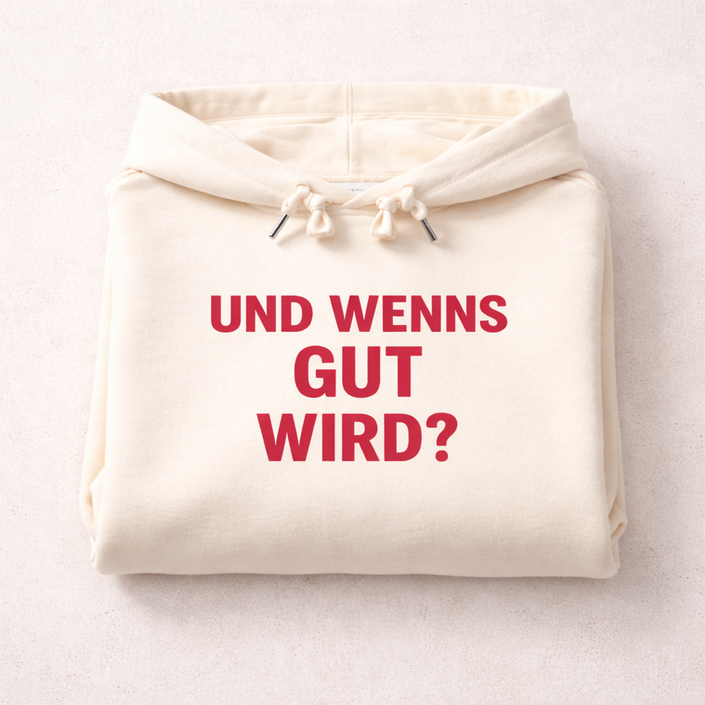 Hoodie Premium "und wenns gut wird?"