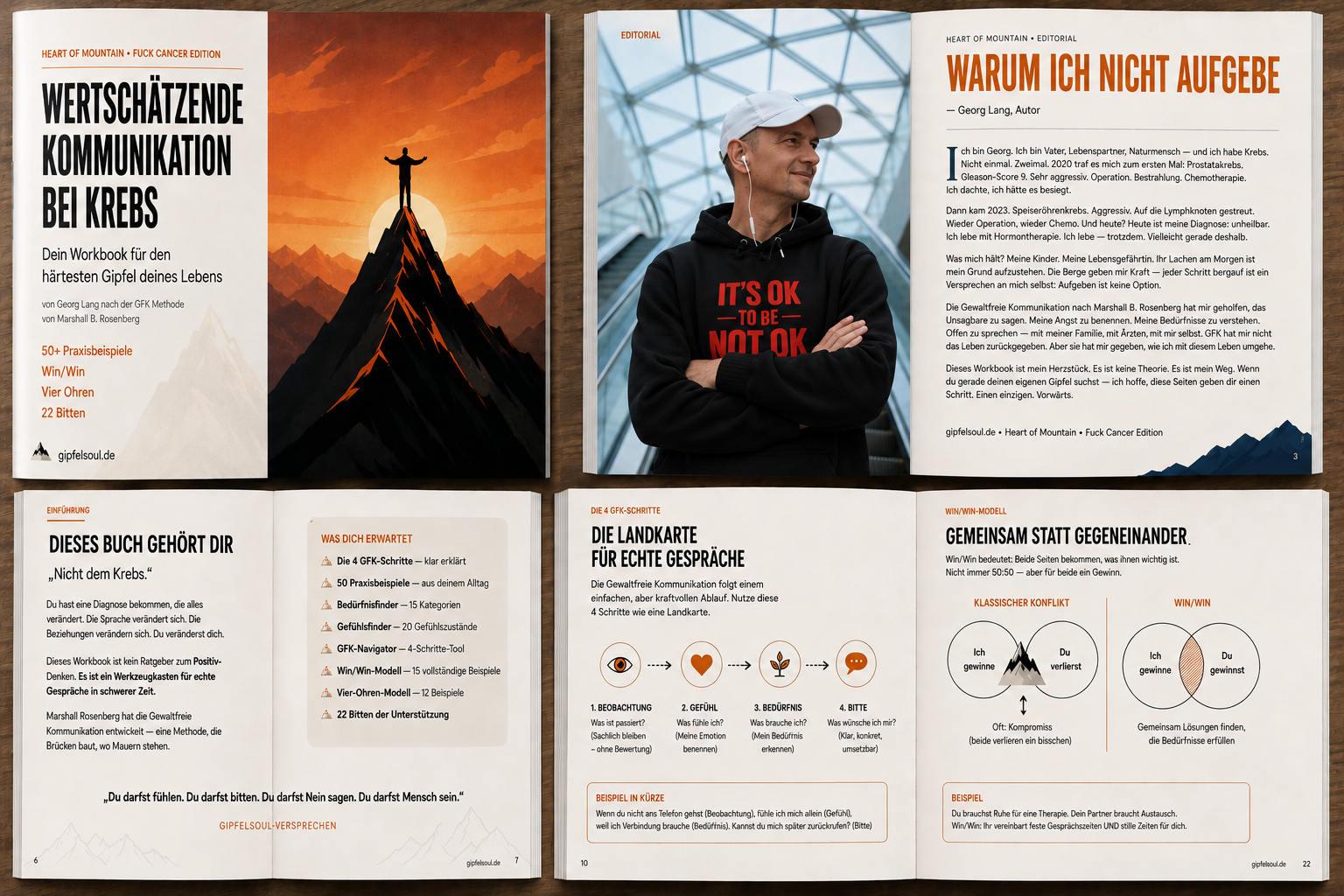 Wertschätzende Kommunikation bei Krebs - Dein Workbook für den härtesten Gipfel Deines Lebens