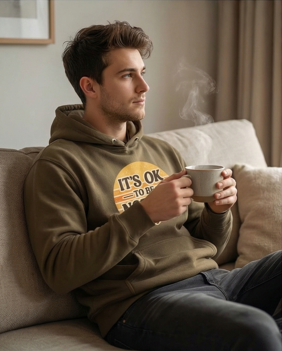 Classic Hoodie It`s ok to be not ok Retrostyle