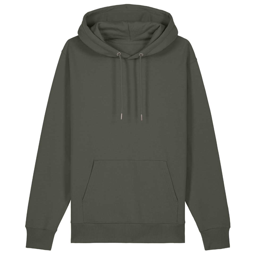 Wie wundervoll bist Du denn bitte? Hoodie Biobaumwolle - Khaki