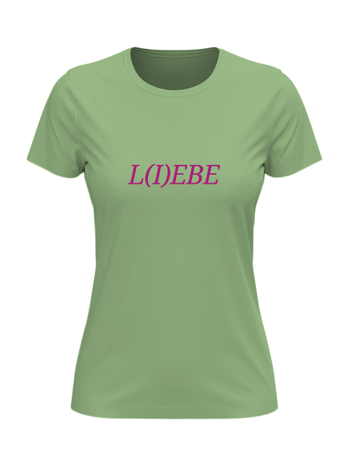 T-Shirt Damen L I E B E