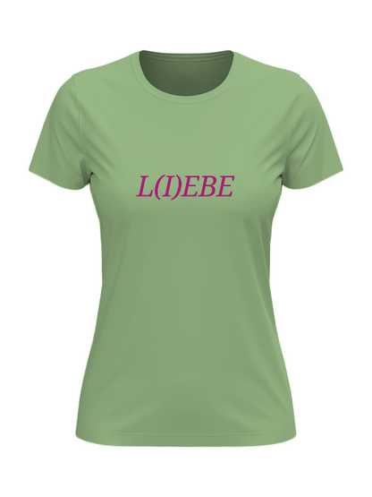 T-Shirt Damen L I E B E
