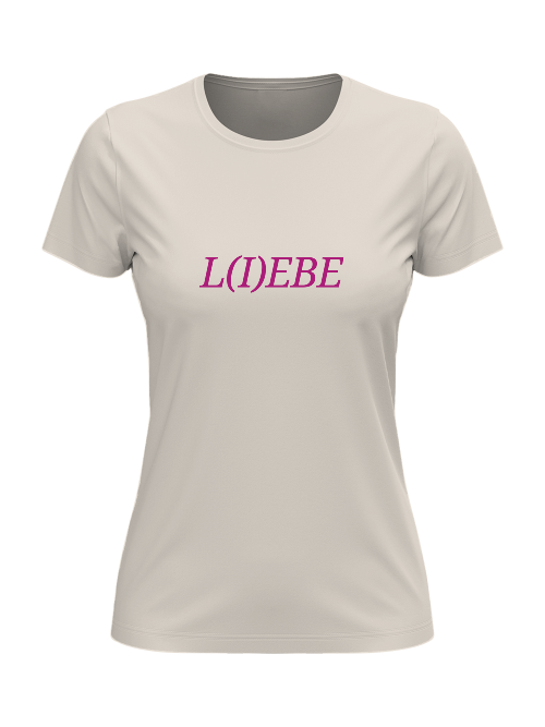 T-Shirt Damen L I E B E